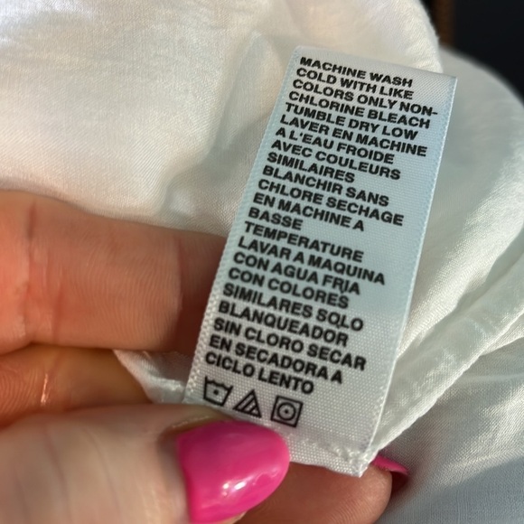 James Perse Tunic Top Coverup White Button Down Viscose Long Sleeves Medium - Picture 10 of 11